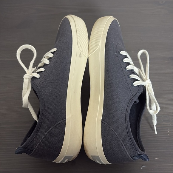 Everlane Tread Forever Casual Sneakers Navy Cream Lace Up Women’s Size 9 - Picture 10 of 11